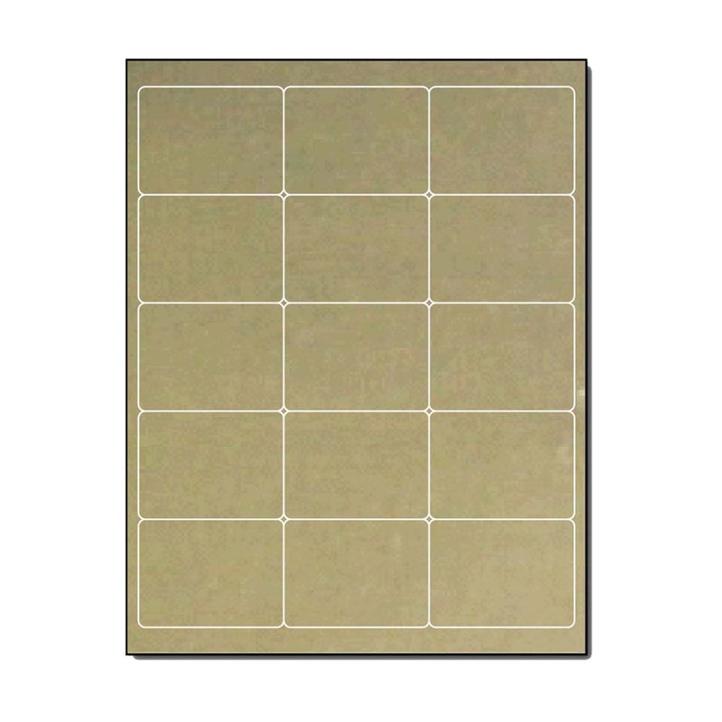 Desktop Publishing Supplies Gold Foil Label 2" x 2 11/16" for Laser Printers - 150 Labels - Image 5