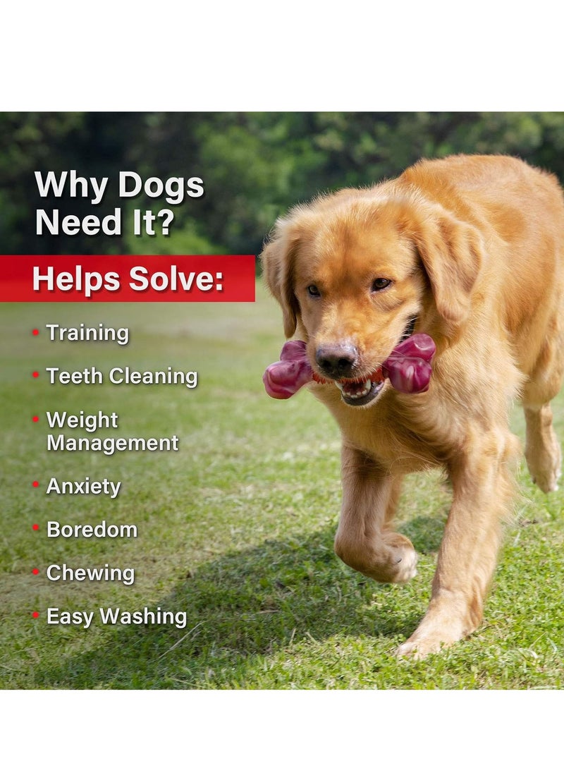 Generic - Tough Dog Toys for Aggressive Chewers Large Breed, Chew Toys, Durable Bones Made with Nylon and Rubber, Big Indestructible Toy, Medium Puppy Teething chew - Image 1