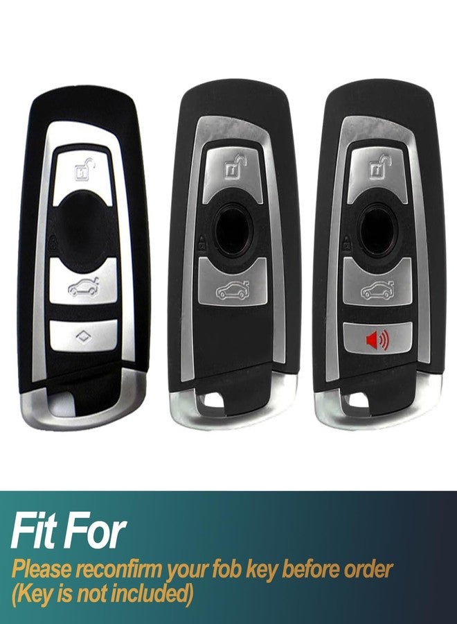 FEYOUN غطاء مفتاح FEYOUN متوافق مع سيارات BMW الفئة 1، 3، 4، 5، 6، 7، X3، X4، M5، M6، GT3، GT5، غطاء حماية ذكي من مادة TPU لمفتاح السيارة بدون مفتاح، ملحقات، أبيض - Image 2