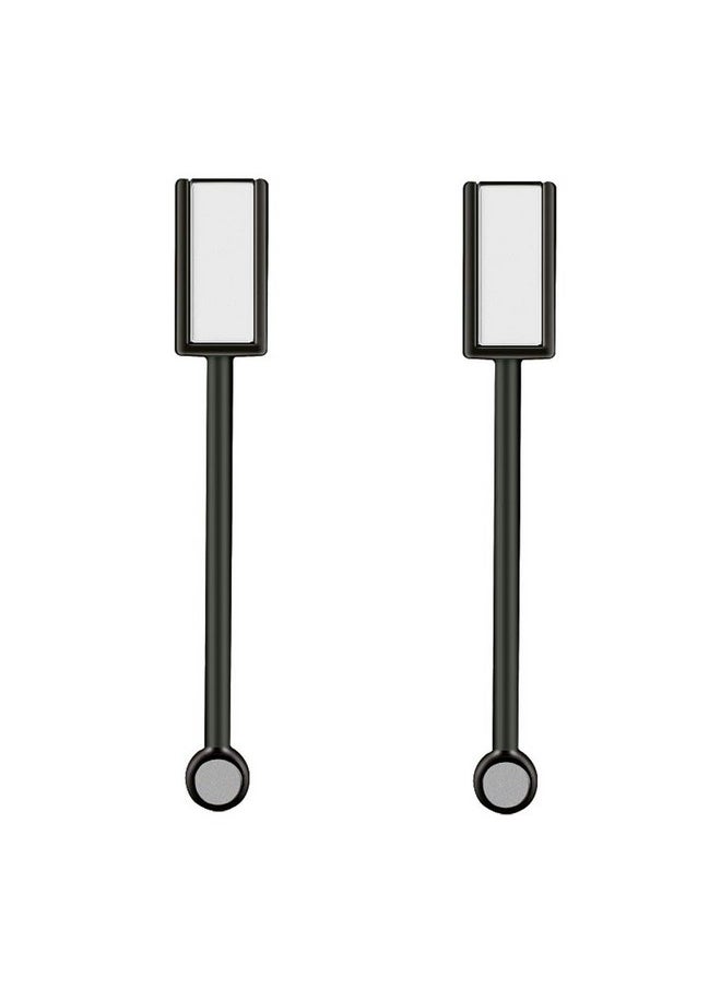 lasenersm 2 Pieces Magnet Stick Double-head Nail Magnet Stick Cat Eye Magic Magnet Stick for 3D Magnetic Cat Eye Gel Magic Nail Art Manicure Tool, Black  - Image 1