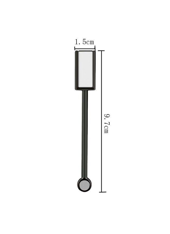 lasenersm 2 Pieces Magnet Stick Double-head Nail Magnet Stick Cat Eye Magic Magnet Stick for 3D Magnetic Cat Eye Gel Magic Nail Art Manicure Tool, Black  - Image 2