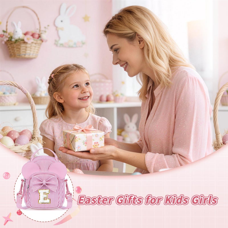 YOOLIFE Birthday Gifts for 2 3 4 5 6 7 8 Year Old Girls, Initial Crossbody Bag Purse for Girls Kids Toddler, Gifts for Kids Girl Daughter Granddaughter Niece, Pink A - Image 3