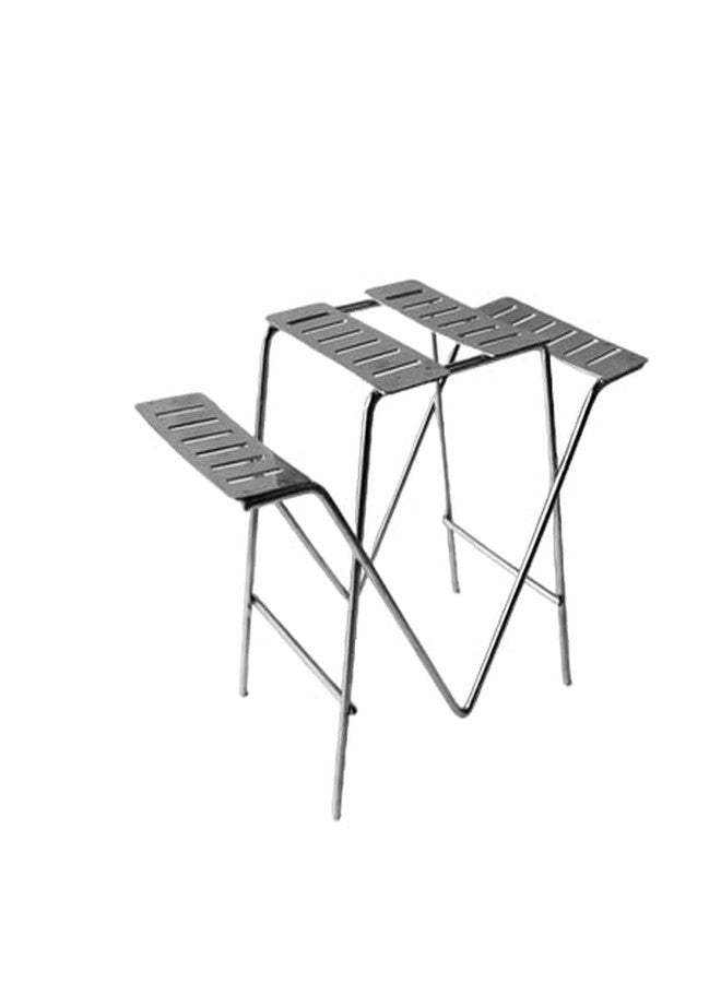 12FOR COLLECTION Steel Cutlery Stand for Dining Table/Cutlery Rack for 24 Pieces/Spoon Stand/Holder/chammach Stand, ONLY Stand (TRIYANGLE Shape Pack of 3) - Image 4
