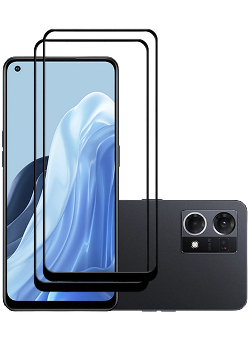 ACLIX 2 Pieces Antistatic ESD Dustproof Premium Quality High Definition Tempered Glass Screen Protector Designed For Oppo Reno7 - Image 1
