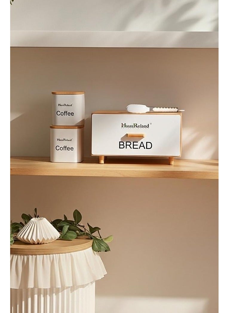HausRoland Aisha Bread Box With Storage Jars - Image 2