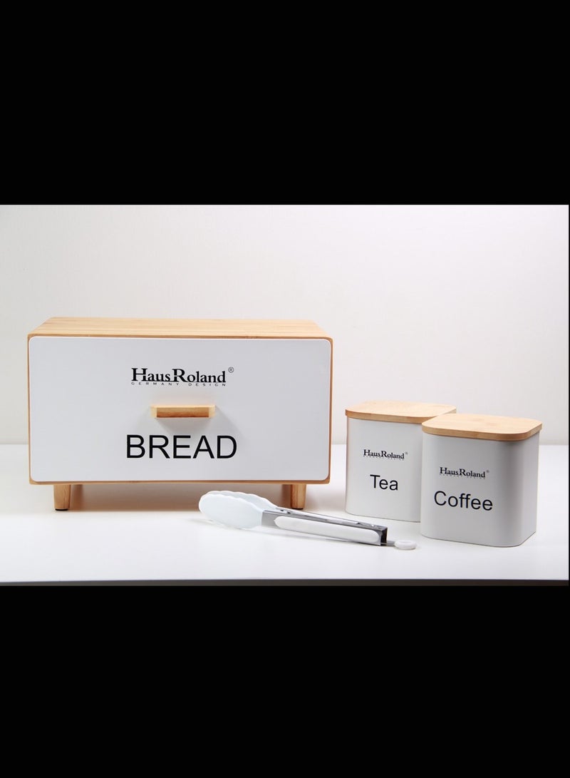 HausRoland Aisha Bread Box With Storage Jars - Image 5
