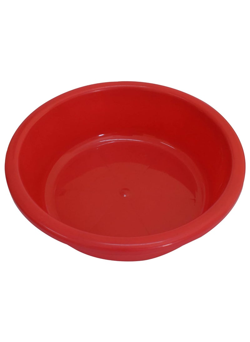 Kuber Industries Kuber Industries Multiuses Unbreakable Plastic Knead Dough Basket/Basin Bowl For Home & Kitchen 6 Ltr- Pack of 2 (Black & Red)  - Image 3