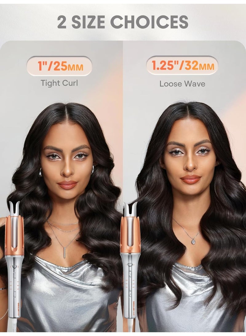 سوكاني مكواة كيرلي سوكاني SK-15065 — جهاز لف الشعر الأوتوماتيك، سيراميك، حرارة 210°، لفافة شعر بدوران ذكي لكيرلي ثابت ولامع" - Image 4