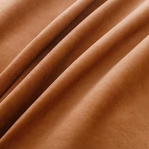 OctoRose Full Size 54x75x8inch 3 Side Zipper Classic Soft Micro Suede Futon Cover/Slipcover/Sofa Day Bed Mattress Cover Couch Protector (Cover ONLY) (Caramel) - Image 5
