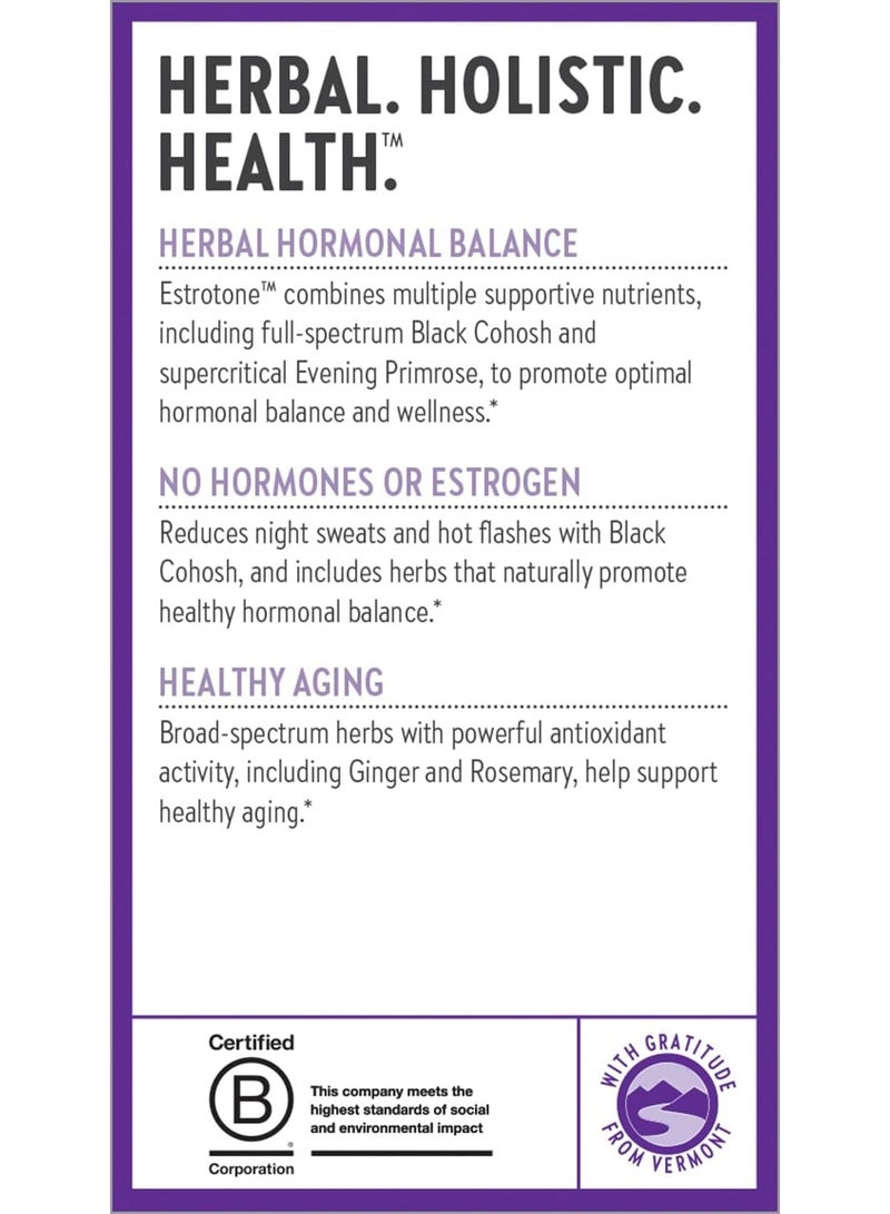 New Chapter Menopause Supplement Estrotone with Evening Primrose Oil + Black Cohosh for Hormone Health Vegetarian Capsule, 60 Count - Image 4