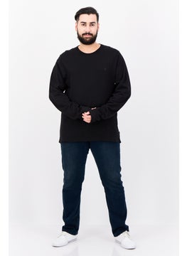 French Connection Men Round Neck Long Sleeves Brand Logo T-Shirt, Black  - Image 4