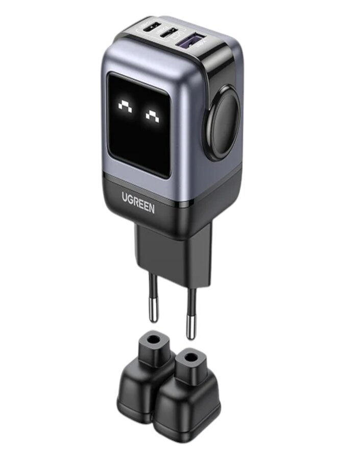 Ugreen 65W GaN Charger Robot Design Quick Charge 4.0 3.0 PPS For Macbook Laptop Tablet iPhone 16 15 14 Pro PD Fast USB Charger - Image 1