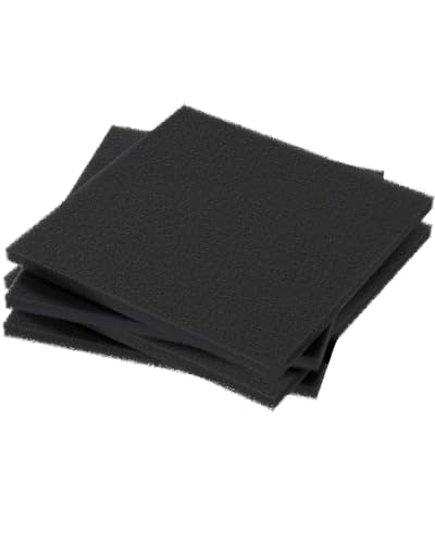 Pawfly 4 Pack Aquarium Bio Sponge Filter Media Pad Filter Foam Sponge Pads CuttoSize Foam for Fish Tank Filters Sumps Ponds Hydroponics 63 x 55 x 078 - Image 1
