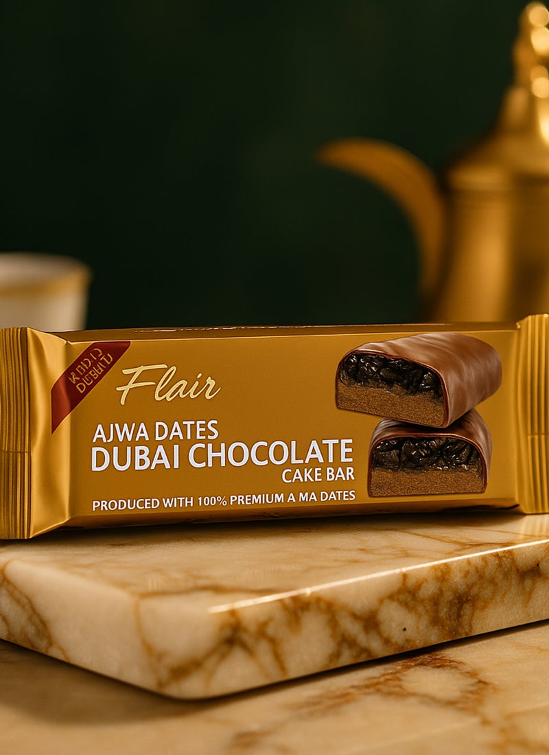 Flair Dubai Chocolate Ajwa Dates Cake Bar 55g - Image 4