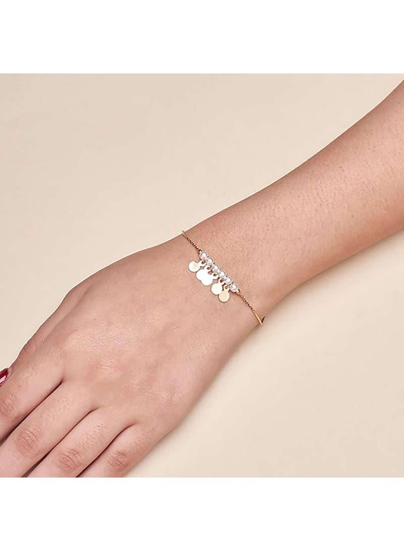 سالتي طقم أساور وخواتم سولتي من اللؤلؤ الغجري، مكون من أساور وخواتم خالدة للنساء | طقم مجوهرات أنيق ومتين | ملابس عصرية يومية | هدية للزوجة والأخت والأم | مثالي لأعياد الميلاد والديوالي - Image 4