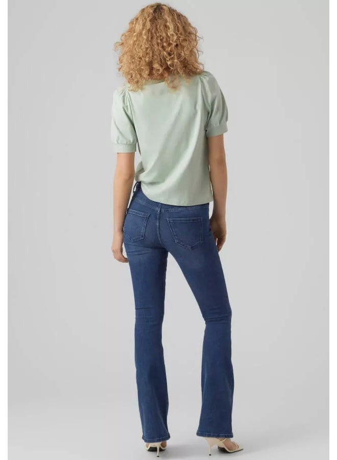 VERO MODA AWKERRY 2/4 O-NECK TOP NOOS  - Image 3