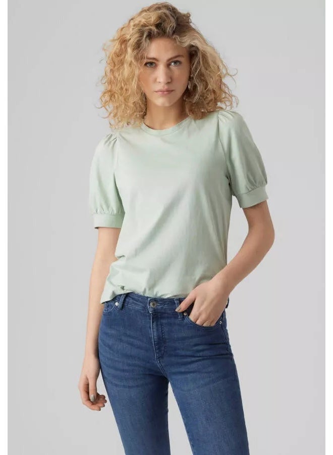 VERO MODA AWKERRY 2/4 O-NECK TOP NOOS  - Image 4