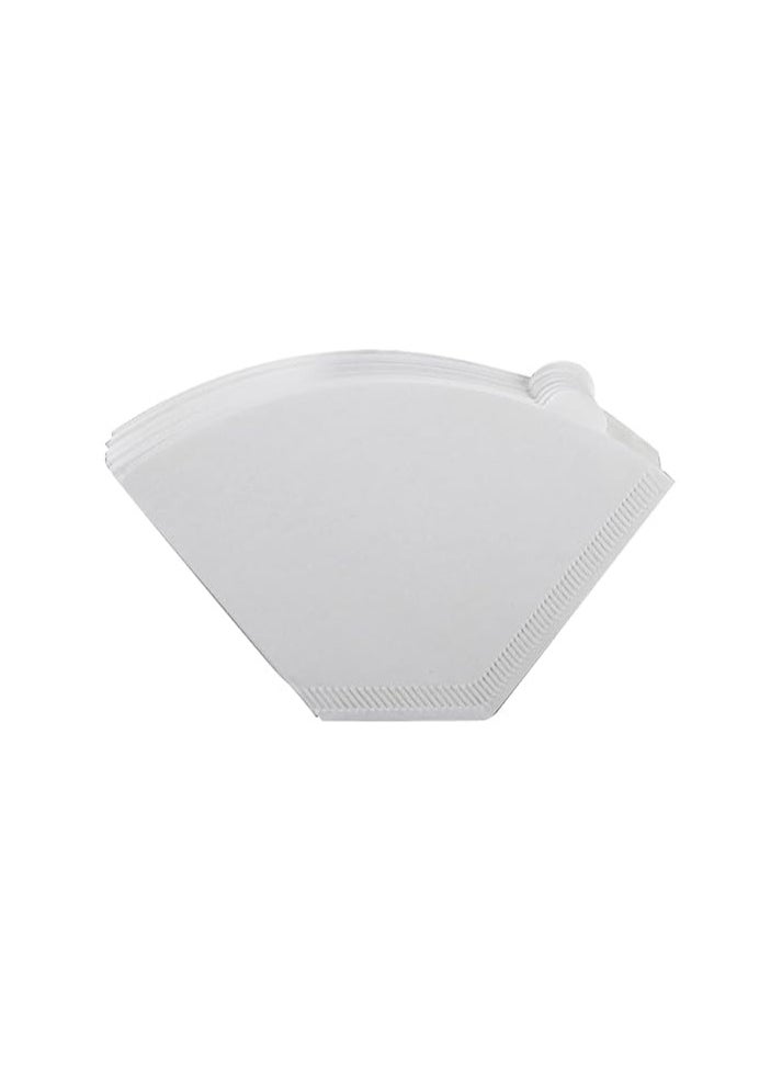 Generic - Premium Naturally Whitened Coffee Filter Paper – 100 Count | Disposable Cone Coffee Filters for 2-4 Cup Brewing | Durable | Tear-Resistant | Easy Cleanup | Compatible with Most V-Shaped Coffee Makers | Perfect for Smooth and Rich Coffee Flavor - Image 1