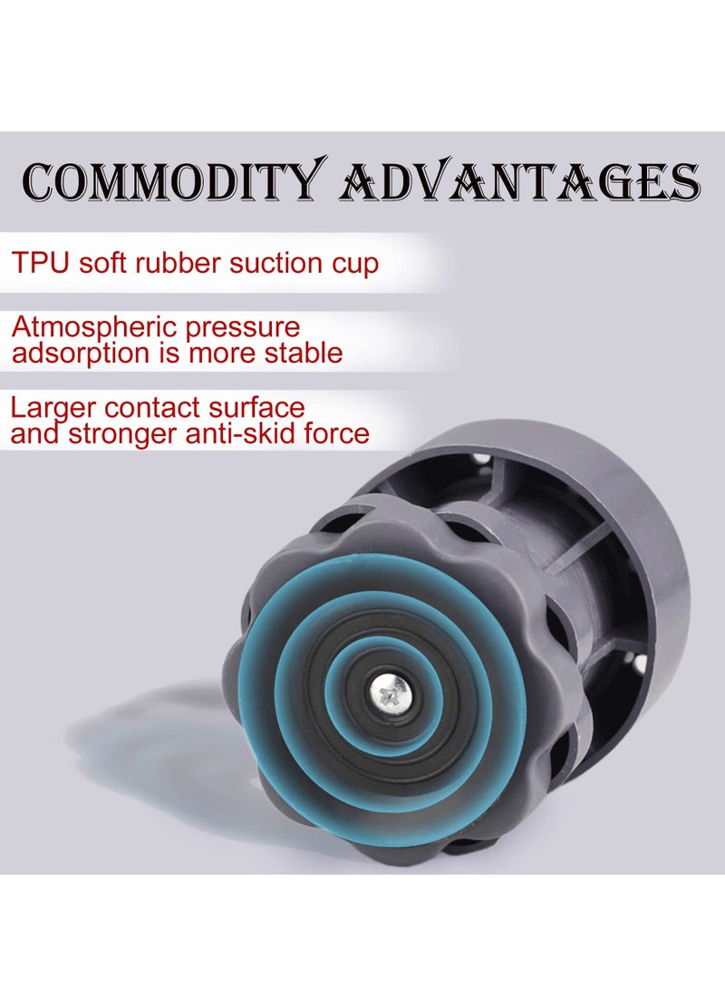 Anti Vibration Pads for Washing Machine 8Pack Adjustable Shock Noise Cancelling Washer Dryer Isolation Pad Non slip Noise Cancelling Anti Slip Rubber Feet Pad Stabilizer Fits Most Models - Image 2