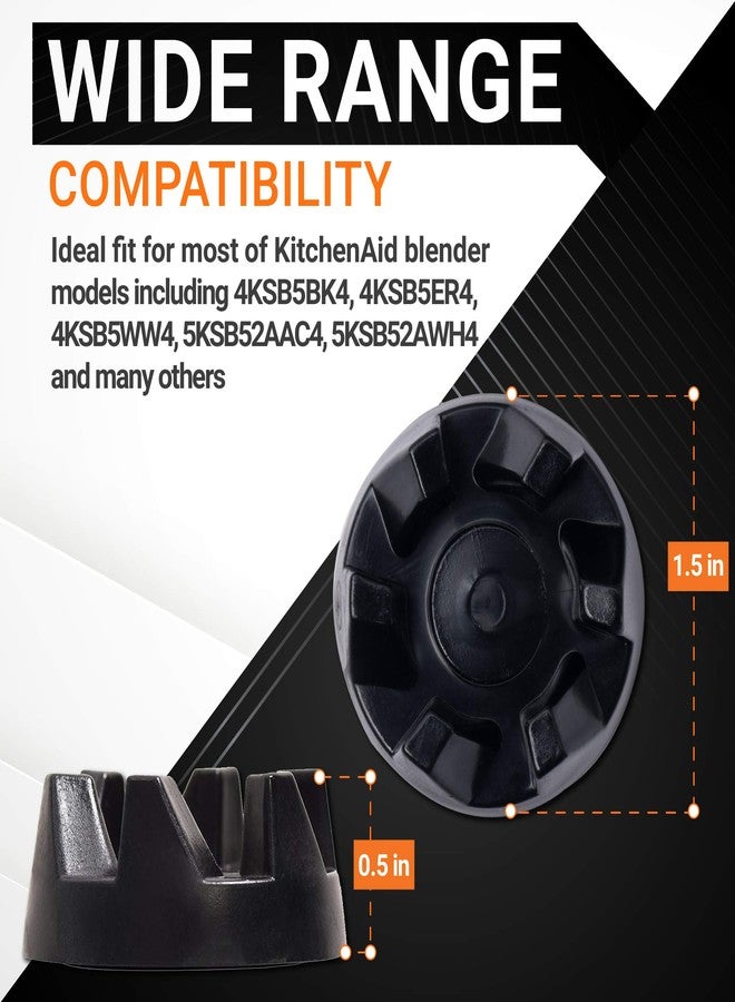 BlueStars Ultra Durable 9704230 Blender Drive Coupling Replacement part by Blue Stars - Compatible with KitchenAid KSB5WH KSB5 KSB3 Blenders - Replaces WP9704230VP WP9704230 AP6013694 - PACK OF 2 - Image 2