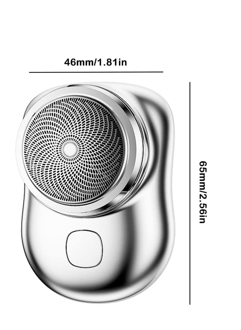 ELTRAZONE Mini Shaver Electric Shaver,New Pocket Portable Electric Shave, Magic USB Mini Shaver Electric Razor For Men, Rechargeable Travel Razors Men Electric Shaver For Shaving Face (Black) (BLACK) - Image 4