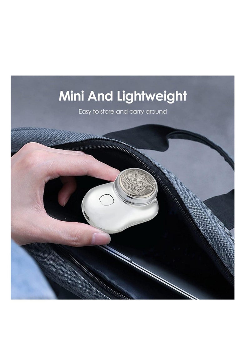 ELTRAZONE Mini Shaver Electric Shaver,New Pocket Portable Electric Shave, Magic USB Mini Shaver Electric Razor For Men, Rechargeable Travel Razors Men Electric Shaver For Shaving Face (Black) (BLACK) - Image 3