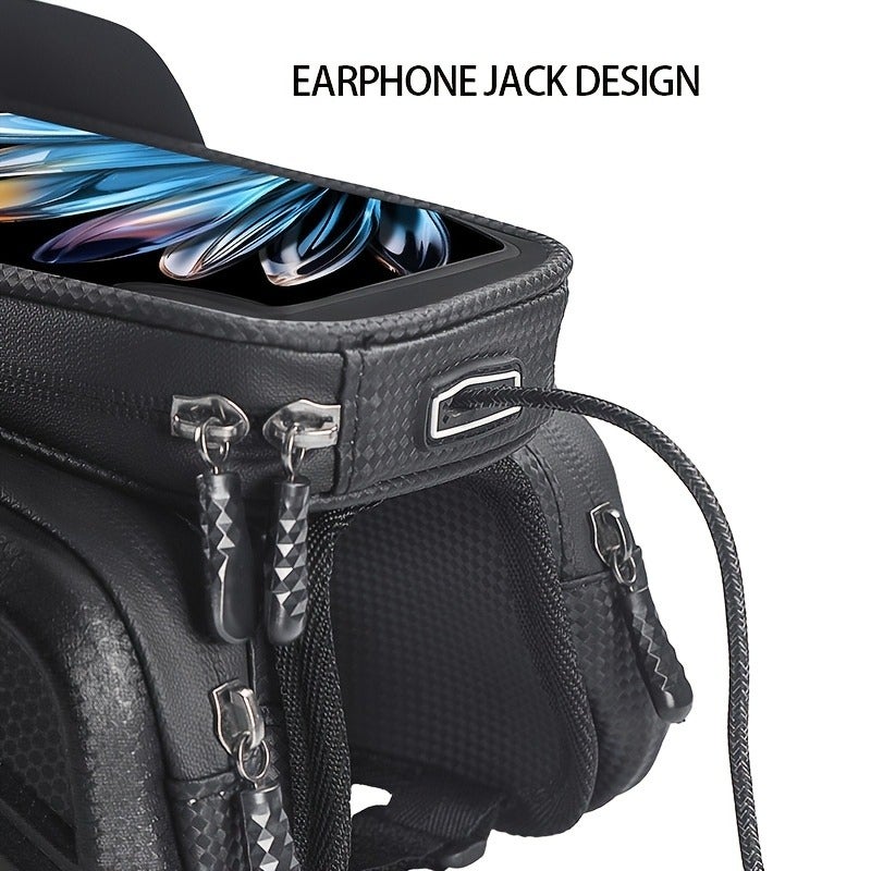 PETO Mountain Bike Bags: Front Handlebar Bag, Double-Layer Cycling Bag, Phone Pouch, Handlebar Bag, Saddle Bag, Bicycle Accessories - Image 5