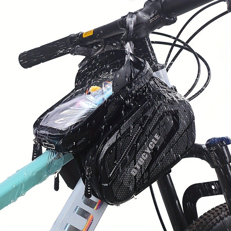 PETO Mountain Bike Bags: Front Handlebar Bag, Double-Layer Cycling Bag, Phone Pouch, Handlebar Bag, Saddle Bag, Bicycle Accessories - Image 3