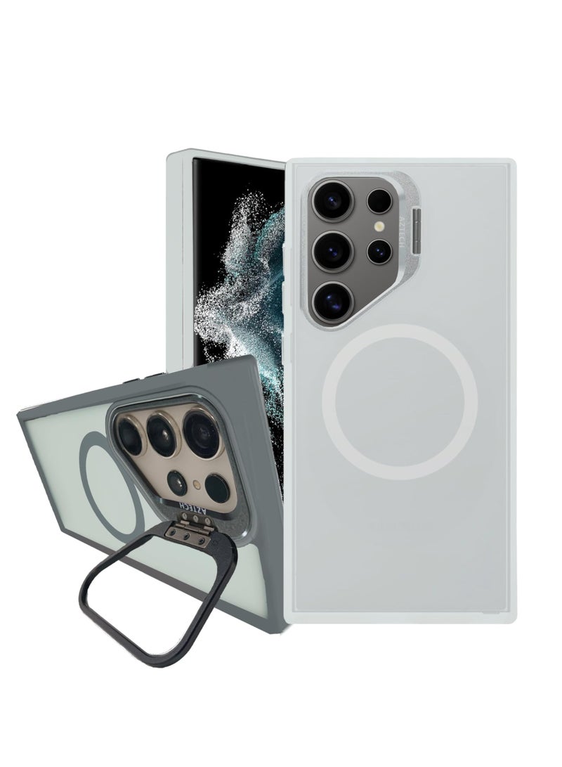 أزتك غطاء SuperShield غير اللامع لجهاز Samsung Galaxy S23 Ultra، بالتوافق مع نظام MagSafe، حلقة مغناطيسية، قاعدة كاميرا مدمجة، مقاوم للصدمات والخدوش، تصميم رفيع غير لامع - Image 2