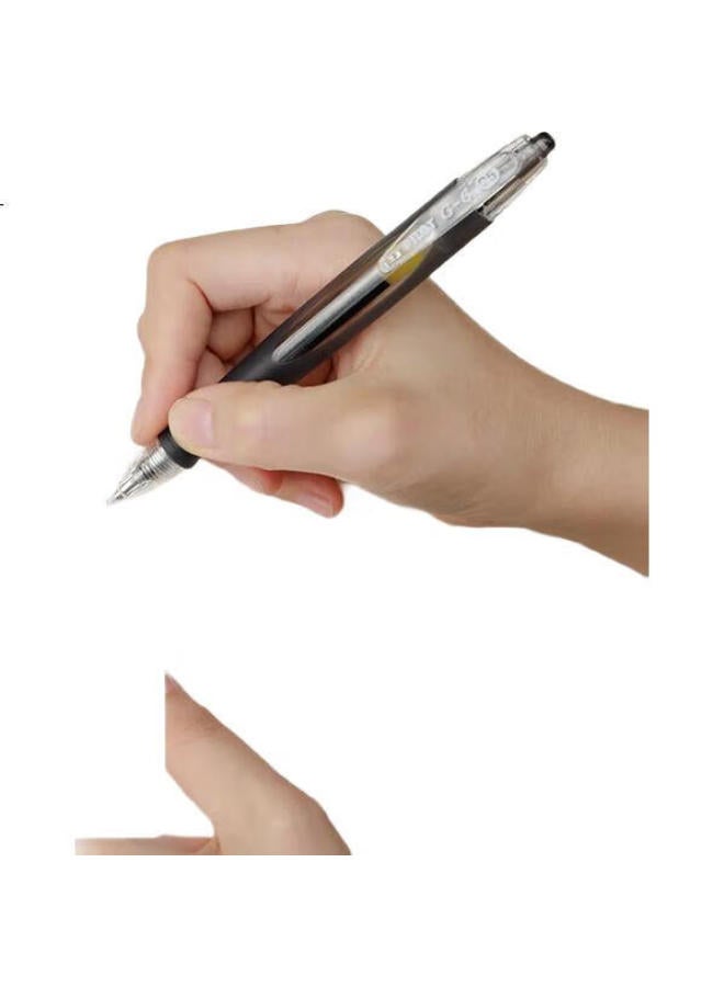 Pilot Retractable Gel Pen G6 - Chubby Bullet Tip, Non-Slip Gel Ink, For Students, Office, Exams, Bl-G6 Red, 0.5Mm, Single Pen - Image 1