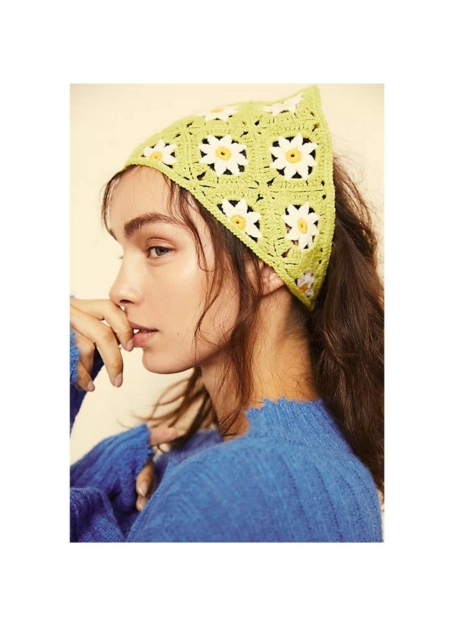 Molans Floral Bandanas Crochet Hair Scarf 3Pcs Women Knitted Headscarf Daisy Headband Vintage Head Kerchief For Girls - Image 5