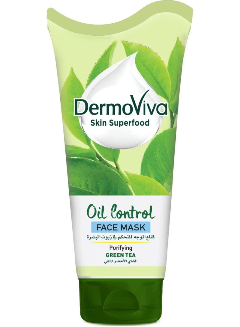 DermoViva Oil Control Green Tea Oil Control Face Mask - Image 1