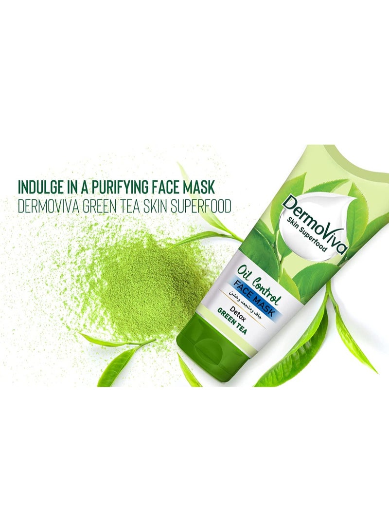 DermoViva Oil Control Green Tea Oil Control Face Mask - Image 4