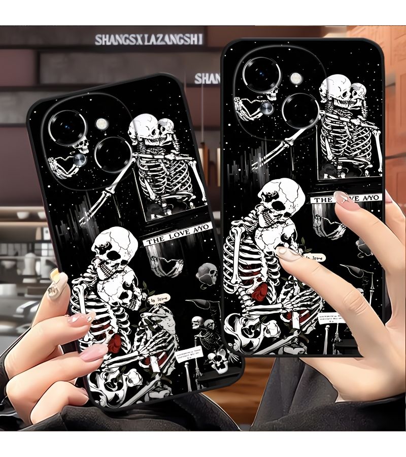 Phone Case Skull Cool Black Full Print Protective For Transsion Spark Go 2 Infinix Hot 60 40 50 Pro Plus 40I 50I 60I ZERO 40 Camon 30 40 20 Pro Tecno SPARK Go 1 GO 2024 2025 2023 20C 10C Smart 9 8 Pro 7 10 Plus 10 30C 20 Camon 20 - Image 2