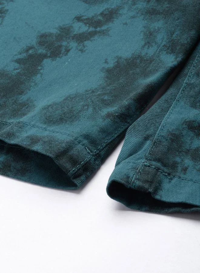 The Indian Garage Co Men Slim Fit Printed Mid-Rise Shorts