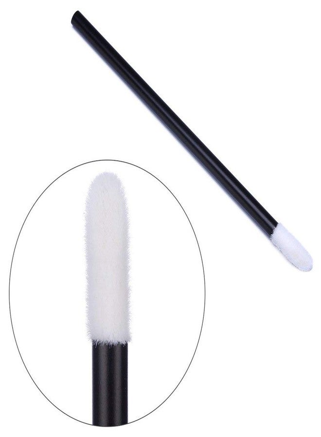 iBuddy Disposable Lip Brush For Women - Pack of 50, Lipstick Brush For Makeup, Lip Balm Applicator, Eyeshadow Makeup Brushes, Travel-Friendly Lipstick Applicator Tool Kit - Black - Image 3