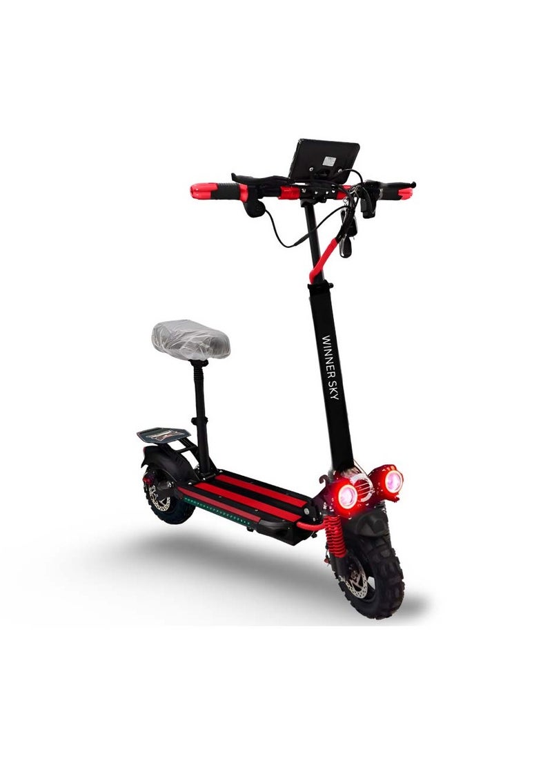 Winner Sky - K2 Electric Scooter 2000W Motor 48V Battery 15 Amp Red - Image 1