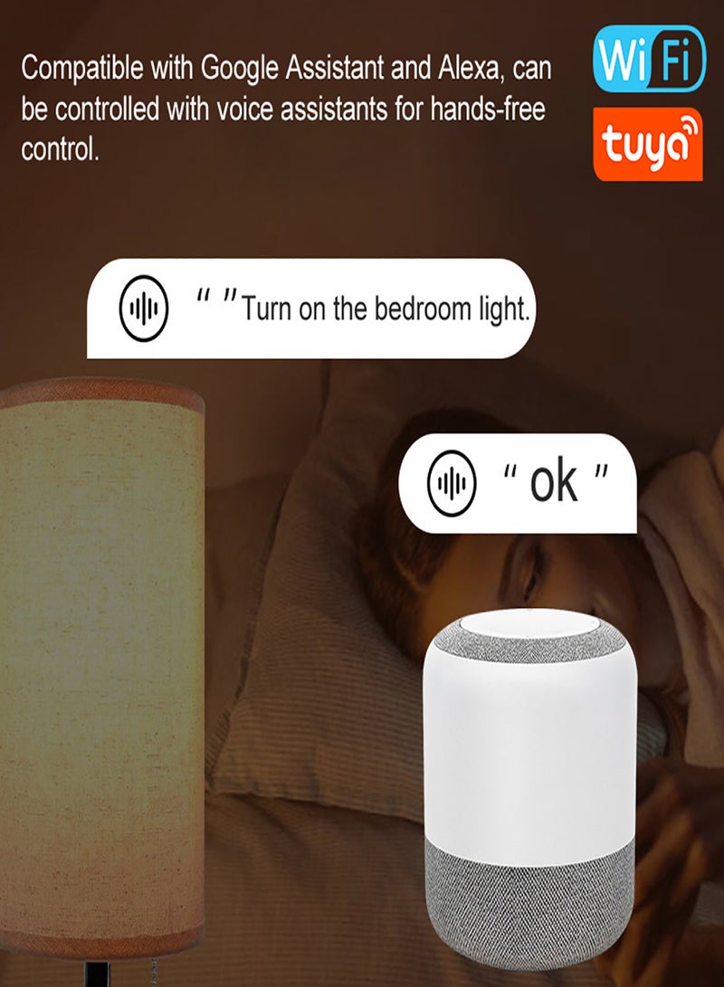 تويا مفتاح Tuya WiFi الذكي للتحكم في توقيت قاطع الدائرة المنزلية المحمول DIY، مفتاح التحكم الصوتي متوافق مع مساعد Google و - Image 3