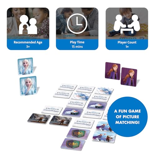 Wonder Forge Frozen 2 Memory Matching Game for Kids Ages 35 Toddler Learning Educational Toys Featuring Anna Elsa and Olaf Fun Disney Toys - Image 5