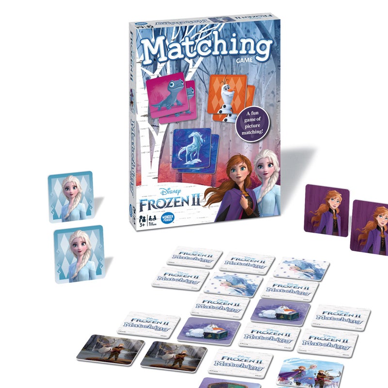 Wonder Forge Frozen 2 Memory Matching Game for Kids Ages 35 Toddler Learning Educational Toys Featuring Anna Elsa and Olaf Fun Disney Toys - Image 3