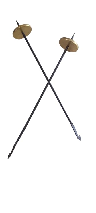 AKS CREATIONS Aks Creations Takli Drop Spindle Top Khadi Cotton Yarn Spinning Metal Tool Gift for Beginners  - Image 4