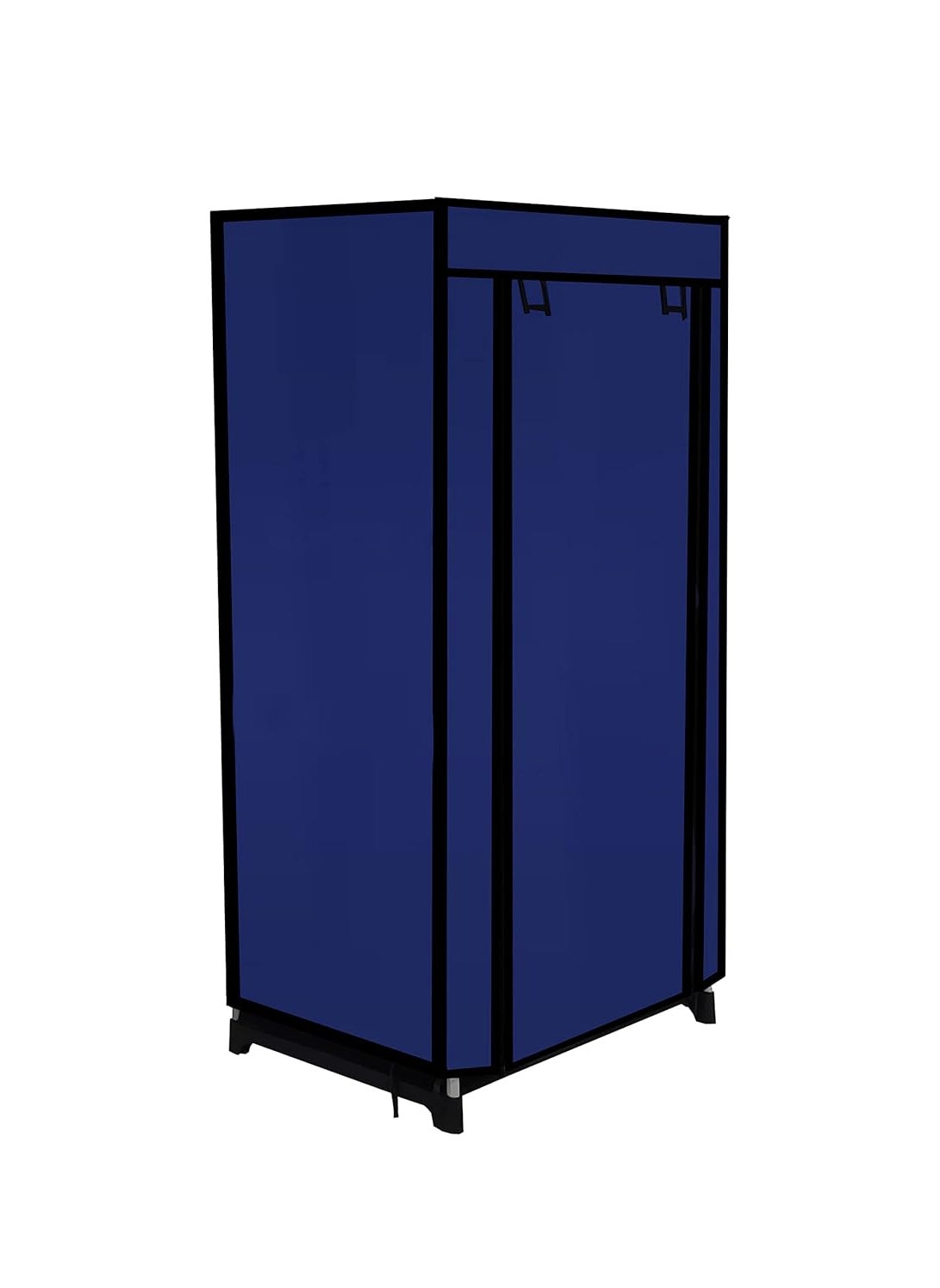 SANAMSTORE SANAMSTORE Multipurpose 5 Tier Rack ShoeClothesBooks Stand Rack with Cover for Home Need to Be Assemble DIY Blue  - Image 3