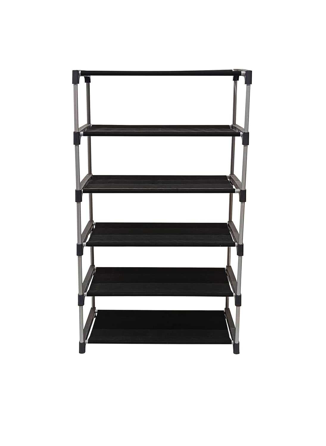 SANAMSTORE SANAMSTORE Multipurpose 5 Tier Rack ShoeClothesBooks Stand Rack with Cover for Home Need to Be Assemble DIY Blue  - Image 5