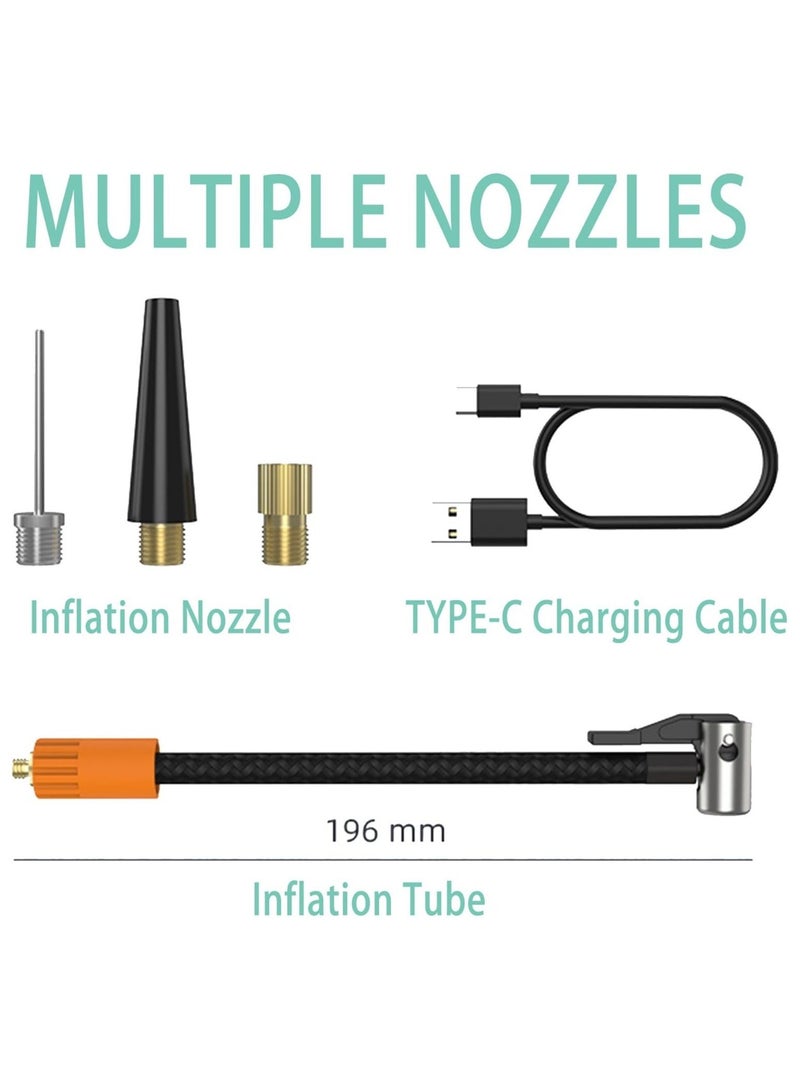 Denx Cordless Car Tire Inflator | 120W with 7500mAh Portable Charger, High Brightness LED Light and Powerful Rechargeable Lithium Battery - Image 3