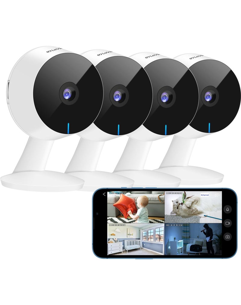 LaView 5MP 3K Cameras for Home Security Indoor,Home Security Camera for Baby/Elder/Pet/Nanny,Baby Cam Starlight Sensor Color Night Vision,US Cloud Service,Compatible with Alexa - Image 1