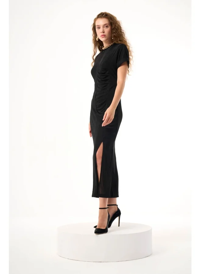 MIZALLE DRAPED DRESS