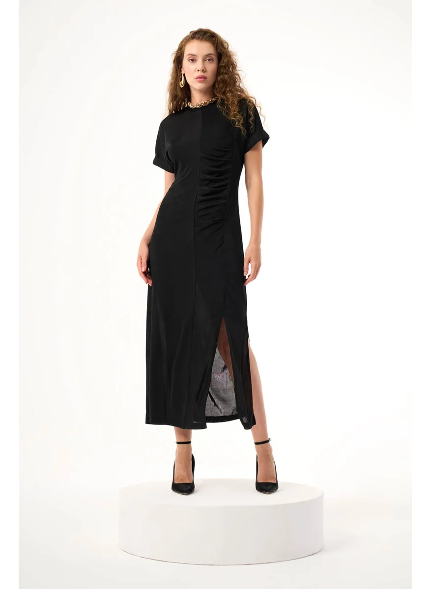 MIZALLE DRAPED DRESS