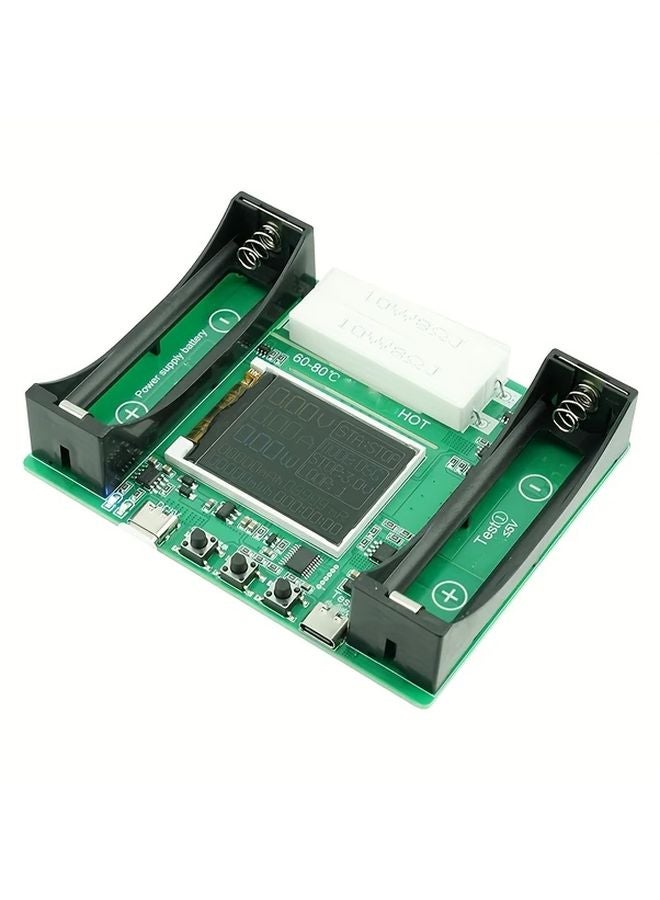 Lithium Battery Capacity Tester LCD Display USB Type C 36V Safe Voltage - Image 1
