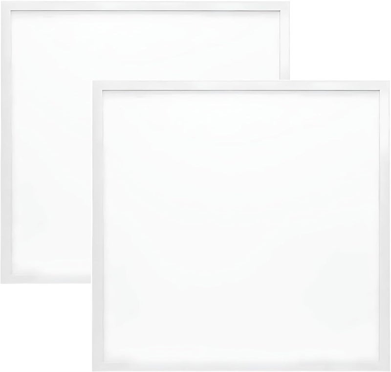 ضوء بانل LED 60x60 سم 80 واط - ضوء سقف مربع فائق النحافة (عبوة من 2) - Image 1