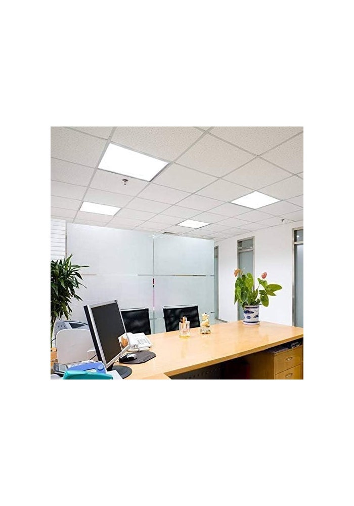 ضوء بانل LED 60x60 سم 80 واط - ضوء سقف مربع فائق النحافة (عبوة من 2) - Image 4